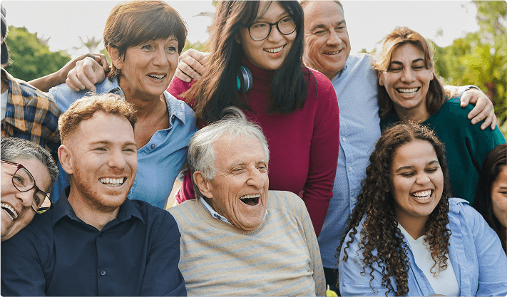 Families with adult children and grandchildren